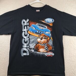 The Adventures Of Digger Vintage T Shirt 2011 Nascar Chase Authentics 2 Sided